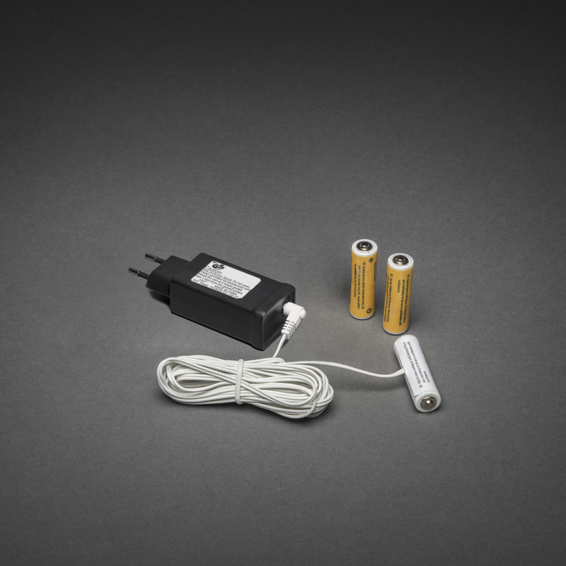 Batteriadapter - Erstatter 3xAA Batteri-Julebelysning dekor og pynt-Konstsmide-5163-000-Lightup.no