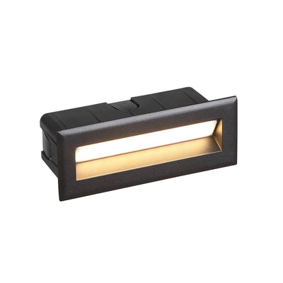 Bay vegglampe for innfelling medium 5W utendørs IP65 - Svart-Utebelysning vegg veggskjold-Nowodvorski-N-8165-Lightup.no