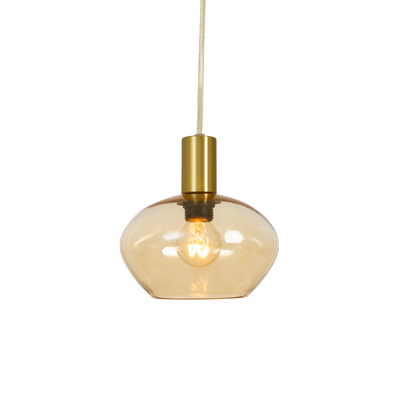Bell vinduspendel 4 meter ledning m/stikkontakt - Amber/Messingfarget-Takpendler-Aneta Lighting-15014-25-41-Lightup.no