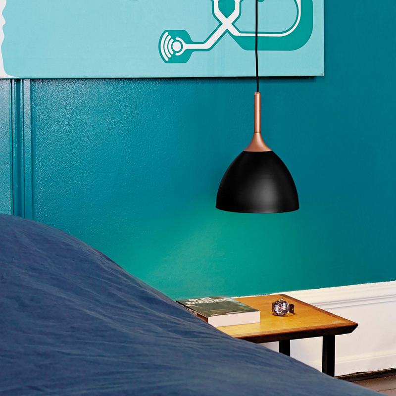 Bellevue takpendel 24 - Svart/kobber-Takpendler-Halo Designs-5705639741724-Lightup.no