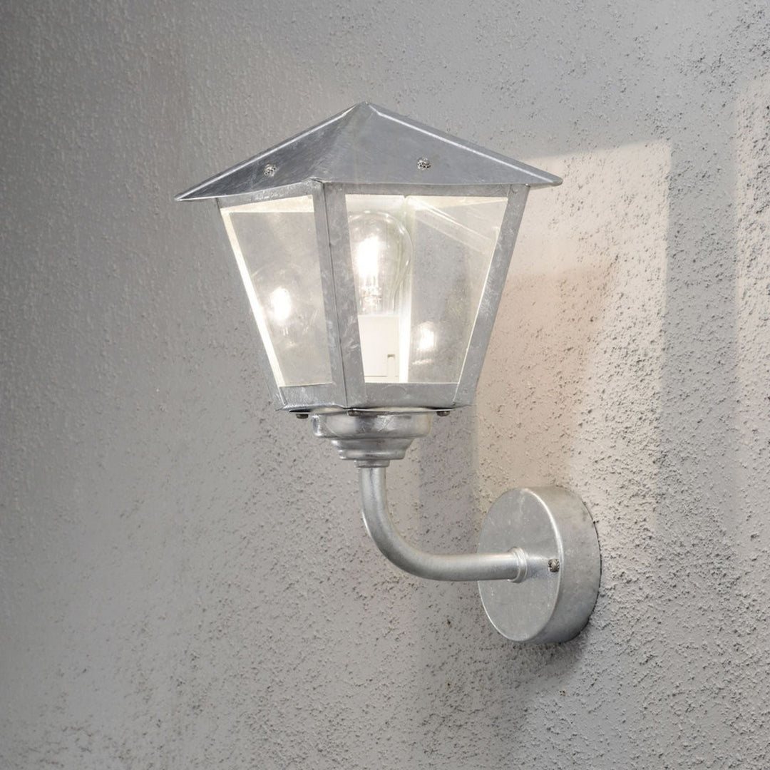 Benu vegglampe opp - Galvanisert-Utebelysning vegg klassisk-Konstsmide-Galvanisert-439-320-Lightup.no