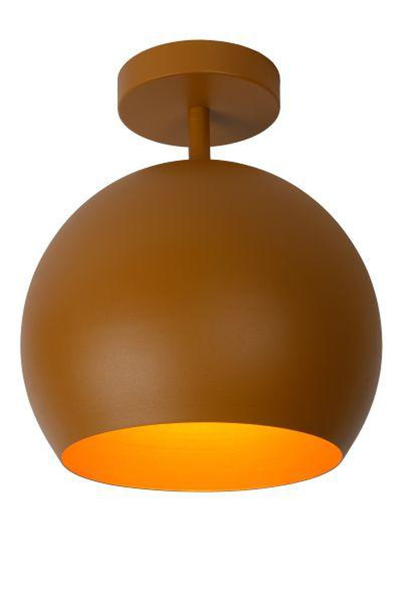 Bink taklampe 25 cm - Brun/Gul-Taklamper-Lucide-LC45150/01/44-Lightup.no