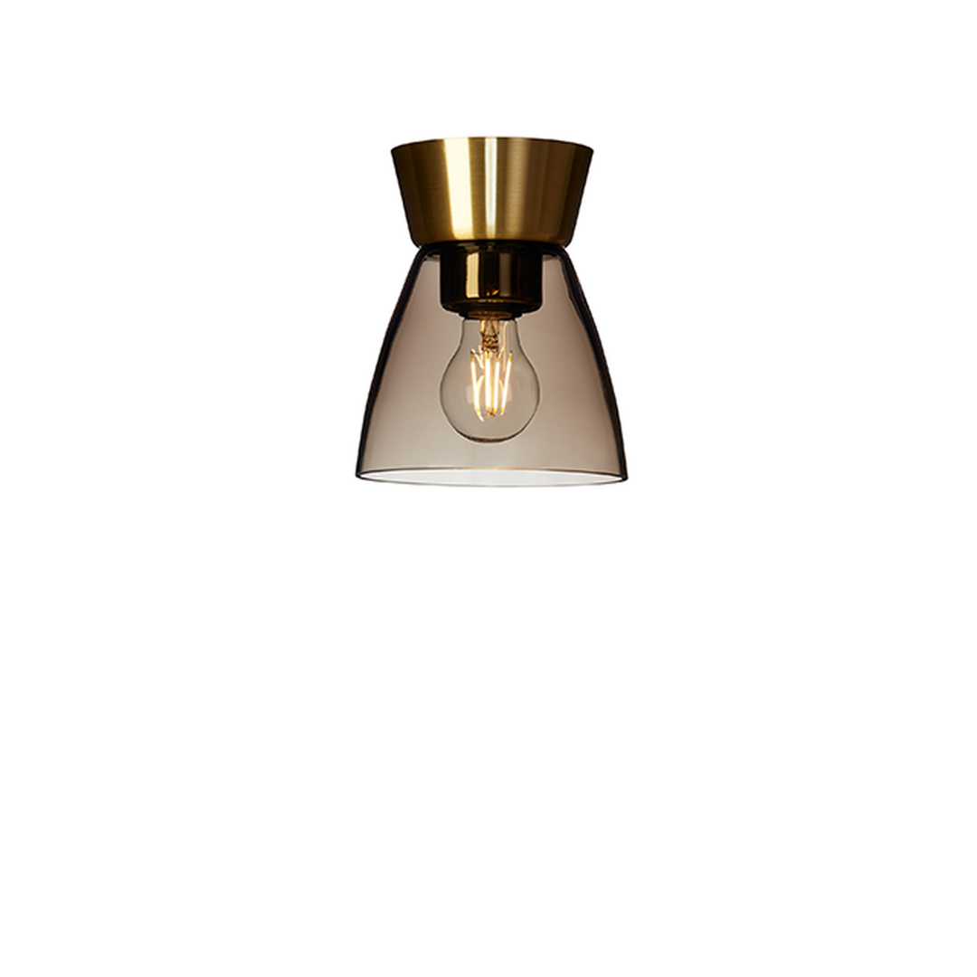 Bizzo taklampe E27 - Messing/Røykfarget-Taklamper-Belid-22371073-Lightup.no