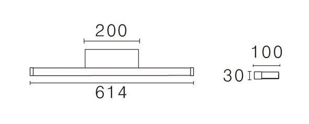 Bliz vegglampe baderom CS 2700/3000K 13,2W IP44 Dimbar-Baderomsbelysning vegglamper-NorDesign-Svart-366026105-Lightup.no