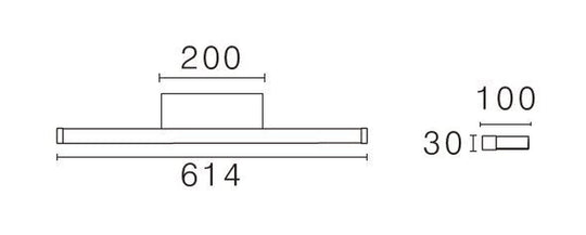 Bliz vegglampe baderom CS 2700/3000K 13,2W IP44 Dimbar-Baderomsbelysning vegglamper-NorDesign-Svart-366026105-Lightup.no
