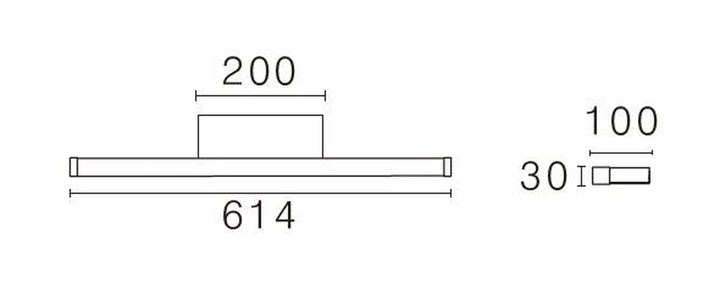 Bliz vegglampe baderom CS 2700/3000K 13,2W IP44 Dimbar-Baderomsbelysning vegglamper-NorDesign-Svart-366026105-Lightup.no