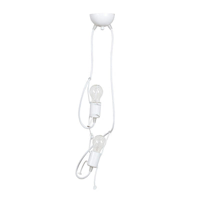 Bobi takpendel 2 lys - Hvit-Takpendler-Emibig-538/2-Lightup.no