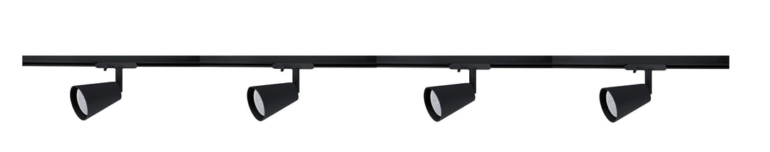 Bocca spotskinne 4 spotter 2 meter - Svart-Spotskinner 230V-NorDesign-Svart-387570105+389560205+389561305+389561205-4-Lightup.no