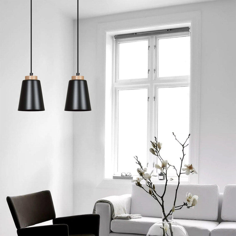 Bolero takpendel 1 lys - Svart/Trefarget-Takpendler-Emibig-442/1-Lightup.no