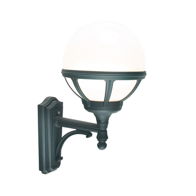 Bologna 361 - Svart-Utebelysning vegg klassisk-Norlys-3183089-Lightup.no