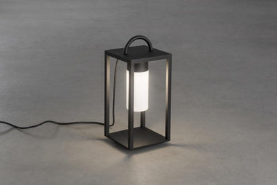 Bologna lanterne 45,5 cm - Svart/Opalhvit-Utebelysning Hagebelysning-Konstsmide-7530-750-Lightup.no