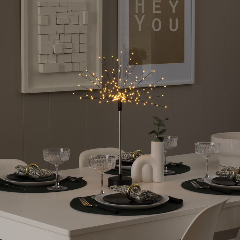 Borddekorasjon 160 LED - Svart-Julebelysning dekor og pynt-Konstsmide-1207-787-Lightup.no