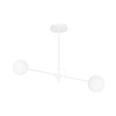 Borg 2 taklampe - Hvit/Opal hvit-Taklamper-Emibig-1011/2-Lightup.no