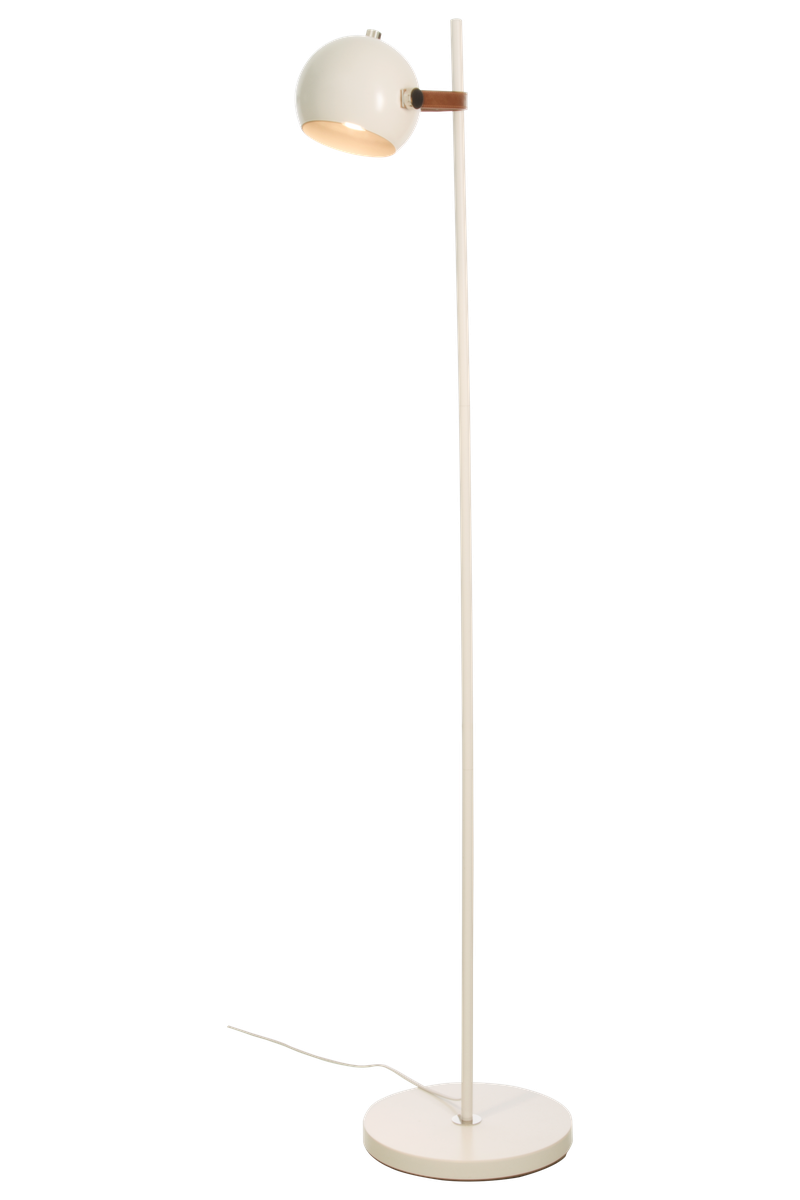 Bow gulvlampe - Hvit/Brun-Gulvlamper-Aneta Lighting-69801-01-Lightup.no
