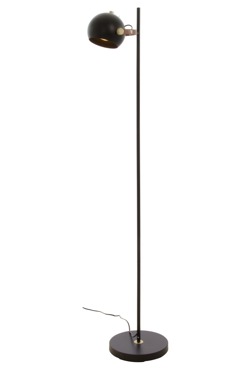 Bow gulvlampe - Svart/Brun-Gulvlamper-Aneta Lighting-69801-15-Lightup.no