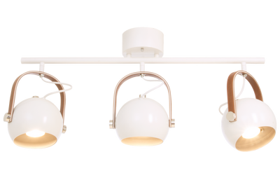 Bow taklampe - Hvit/Brun-Taklamper-Aneta Lighting-66802-01-Lightup.no