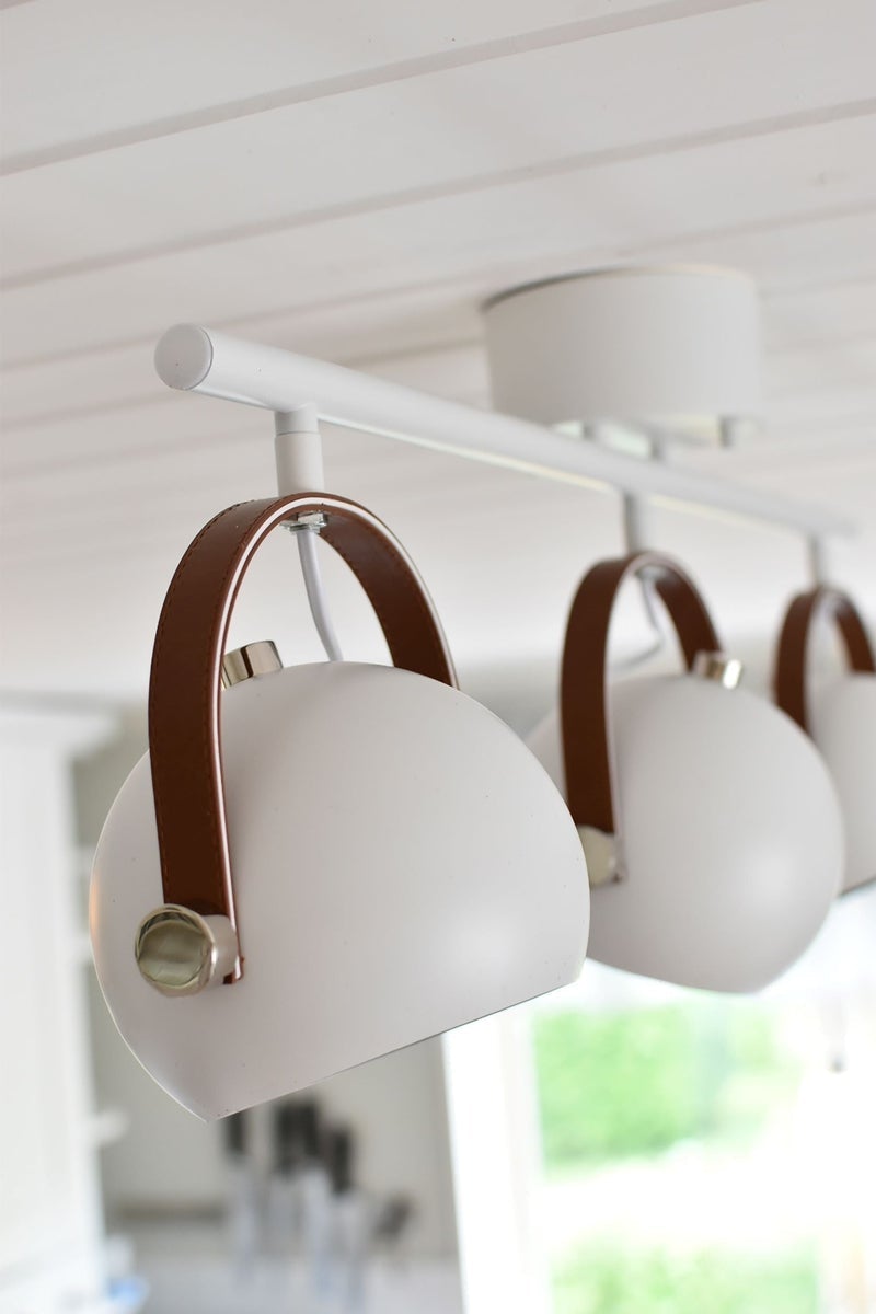 Bow taklampe - Hvit/Brun-Taklamper-Aneta Lighting-66802-01-Lightup.no