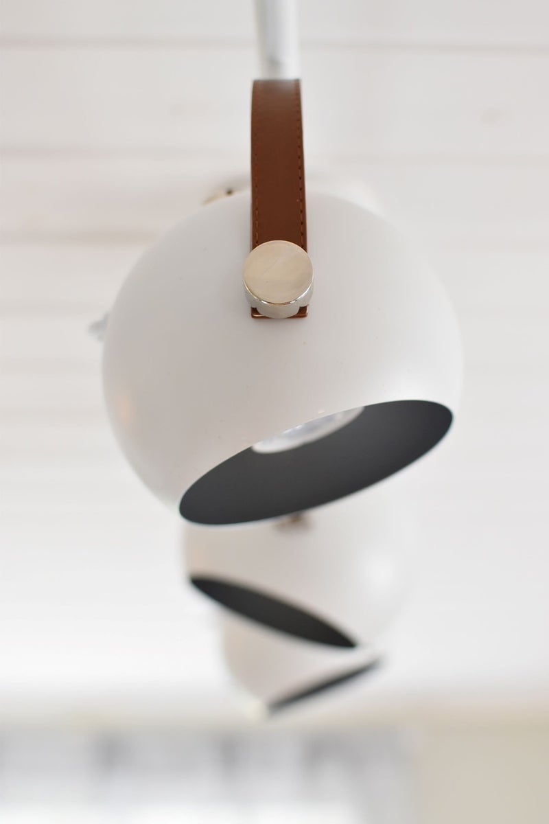 Bow taklampe - Hvit/Brun-Taklamper-Aneta Lighting-66802-01-Lightup.no