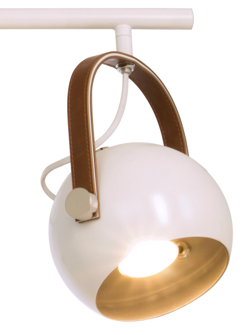 Bow taklampe - Hvit/Brun-Taklamper-Aneta Lighting-66802-01-Lightup.no