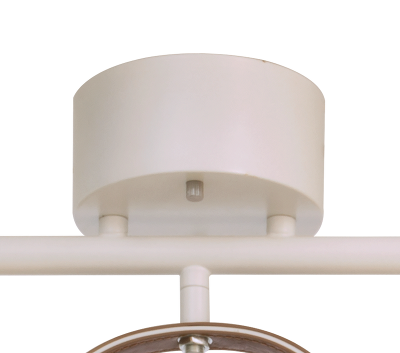 Bow taklampe - Hvit/Brun-Taklamper-Aneta Lighting-66802-01-Lightup.no