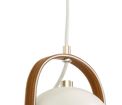 Bow taklampe single - Hvit/Brun-Takpendler-Aneta Lighting-65801-01-Lightup.no