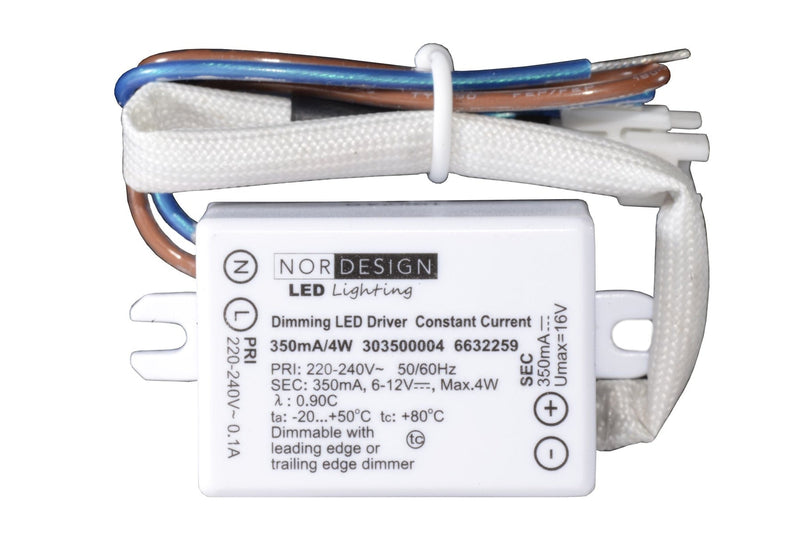 Brandon møbeldownlight 3W dimbar m/driver - Svart-Downlight møbel-NorDesign-190270305+303500004-Lightup.no