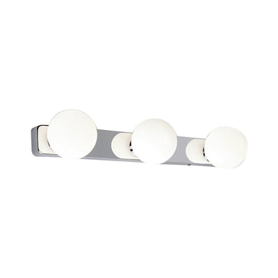 Brazos trippel vegglampe IP44 - Opal/Krom-Vegglamper-Nowodvorski-N-6951-Lightup.no