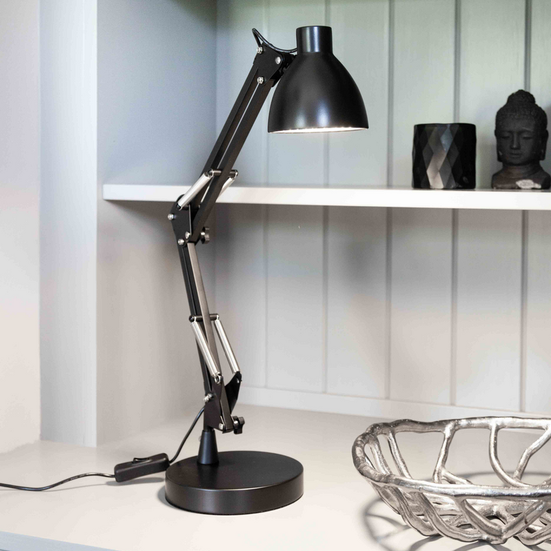 Bronx bordlampe led - Svart-Bordlamper-Halo Designs-5705639716173-Lightup.no