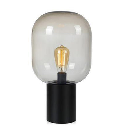 Brooklyn bordlampe Svart/røyk-Bordlamper-Marksløjd-107481-Lightup.no