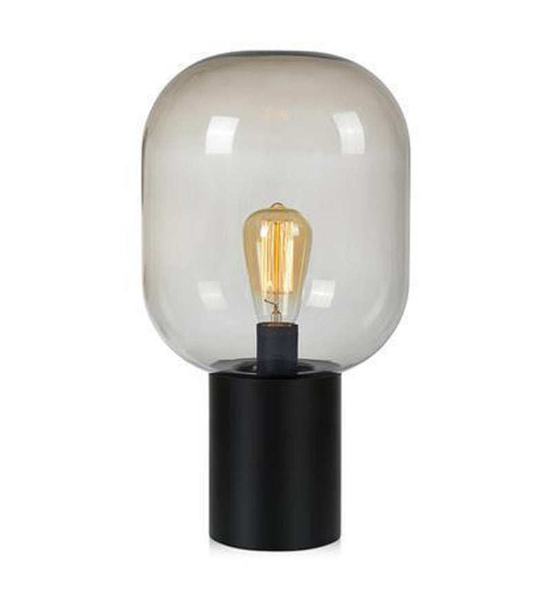 Brooklyn bordlampe Svart/røyk-Bordlamper-Marksløjd-107481-Lightup.no