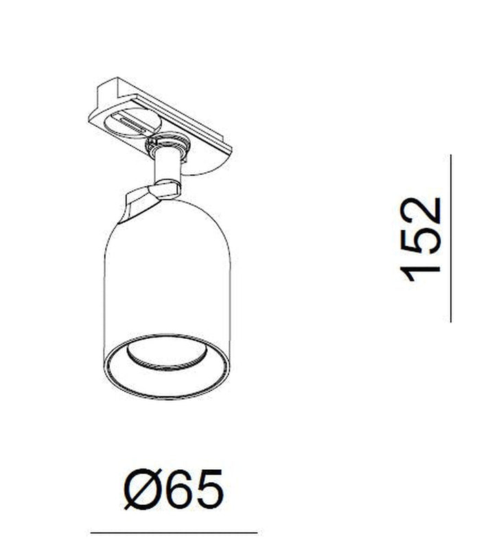 Bullet 1 meter spottskinne med 3 spotter 1T GU10 - Svart-Spotskinner 230V-NorDesign-Svart-389560105+389561205+389561305+785490105-Lightup.no