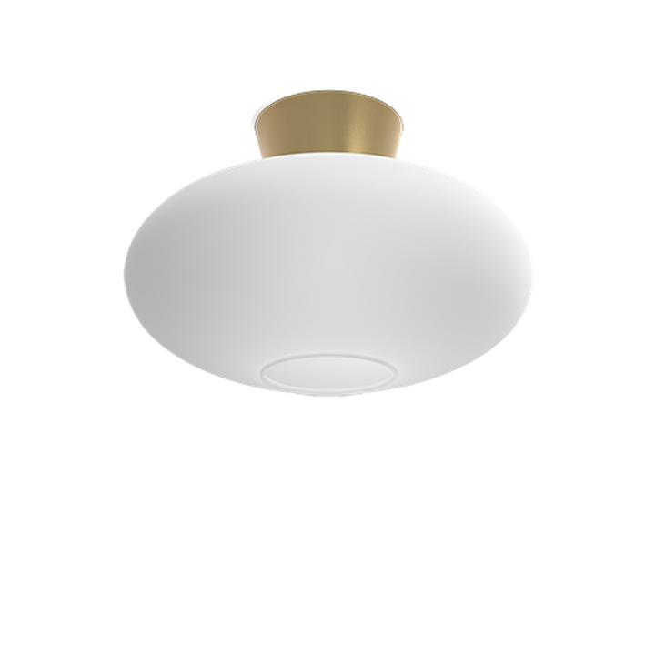 Bullo taklampe XL 38 cm IP21 - Messing/Opal glass-Taklamper-Belid-Messing / Opal-226510389-Lightup.no