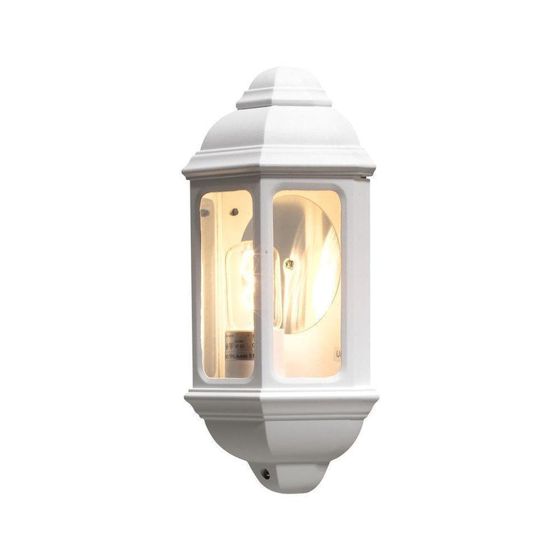 Cagliari vegglampe utendørs IP43 - Hvit-Utebelysning vegg veggskjold-Konstsmide-7011-250-Lightup.no