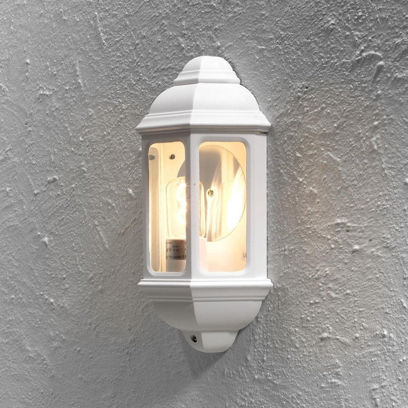 Cagliari vegglampe utendørs IP43 - Hvit-Utebelysning vegg veggskjold-Konstsmide-7011-250-Lightup.no