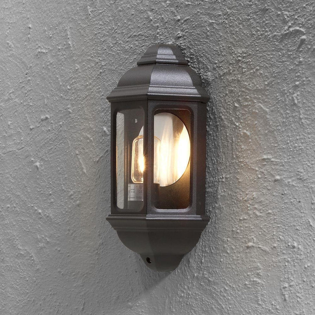 Cagliari vegglampe utendørs IP43 - Svart-Utebelysning vegg veggskjold-Konstsmide-Svart-7011-750-Lightup.no
