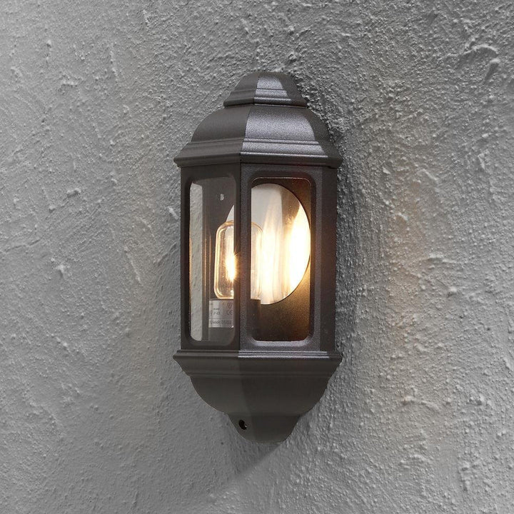 Cagliari vegglampe utendørs IP43 - Svart-Utebelysning vegg veggskjold-Konstsmide-Svart-7011-750-Lightup.no