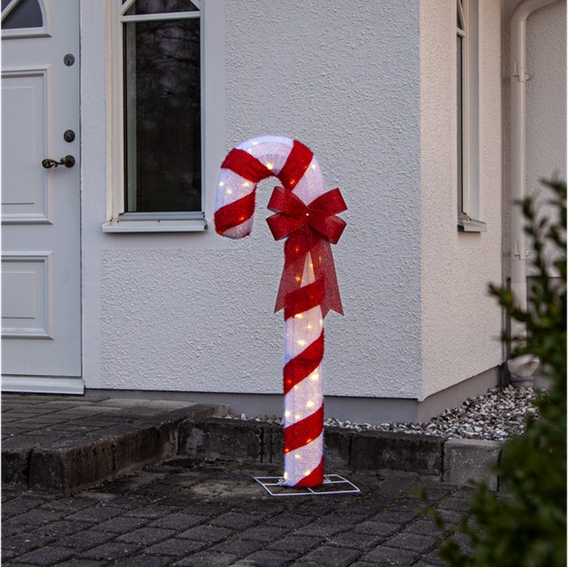 Candycane dekorasjon utendørs 120 cm-Julebelysning dekor og pynt ute-Star Trading-475-24-Lightup.no