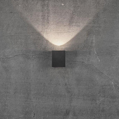 Canto Kubi 2 2x6W LED - Svart-Utebelysning vegg opp og ned-Nordlux-49711003-Lightup.no