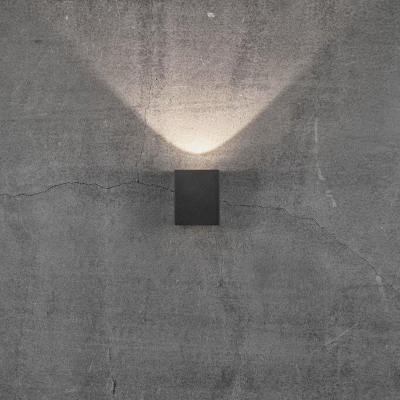 Canto Kubi 2 2x6W LED - Svart-Utebelysning vegg opp og ned-Nordlux-49711003-Lightup.no