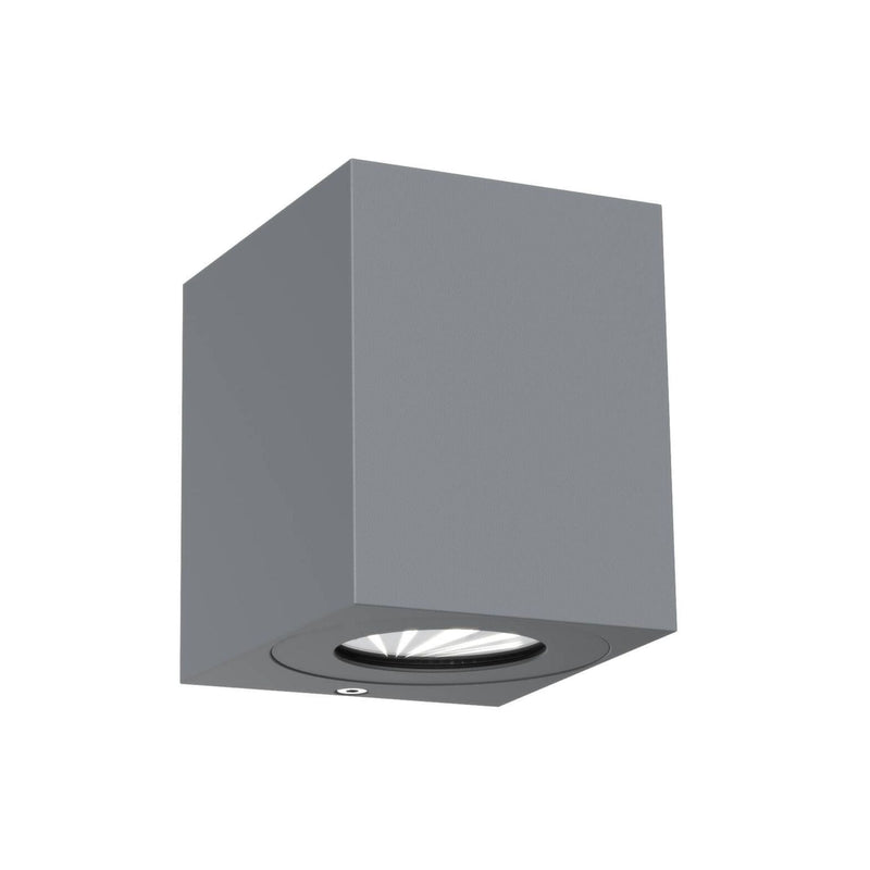 Canto Kubi 2 2x6W LED - grå-Utebelysning vegg opp og ned-Nordlux-49711010-Lightup.no