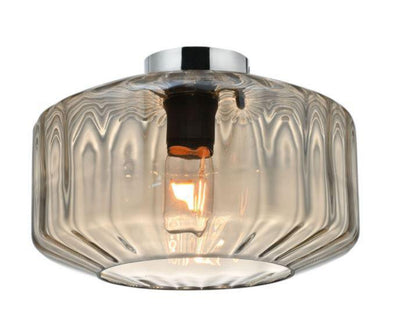 Cardigan taklampe - Krom/Konjakk farget-Taklamper-Design by Grönlund-17220-96-Lightup.no