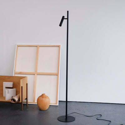 Carlo enkel gulvlampe LED - Svart-Gulvlamper-Dyberg Larsen-DL-9020-Lightup.no
