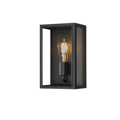 Carpi vegglampe utendørs IP44 - Svart/Klart glass-Utebelysning vegg veggskjold-Konstsmide-7347-750-Lightup.no
