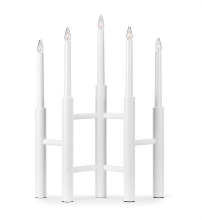 Cassiopeia adventsstake 5 - Hvit-Julebelysning adventsstake-Marksløjd-705856-Lightup.no