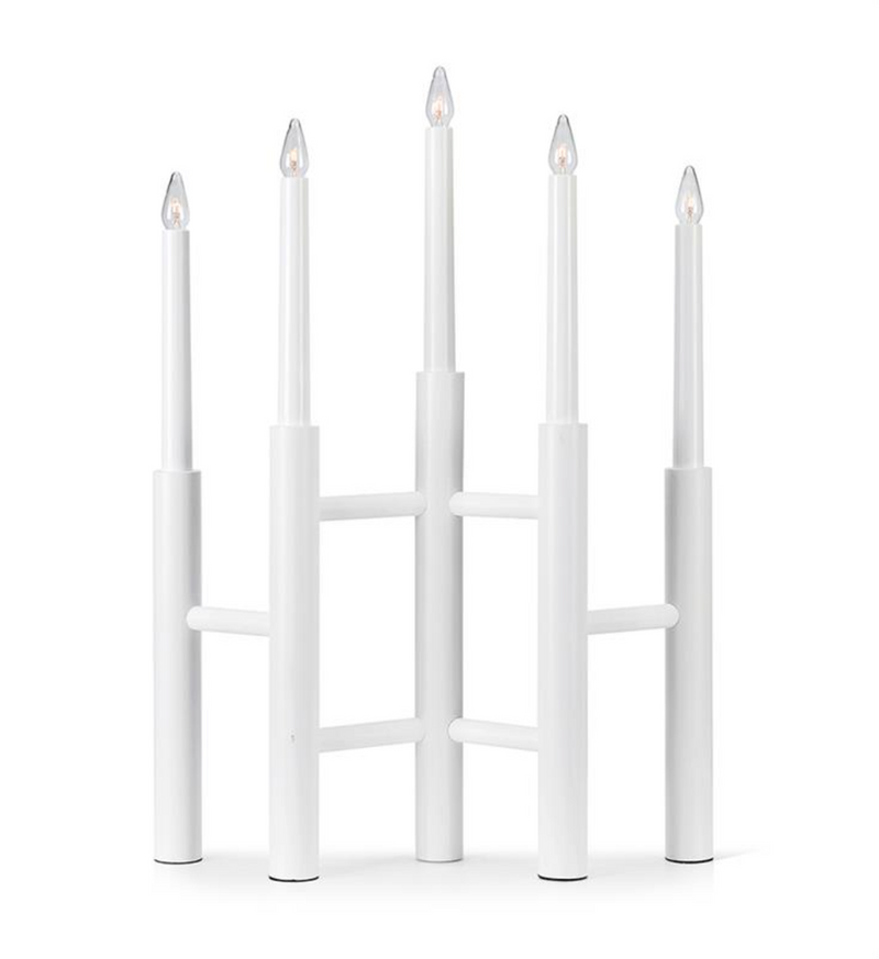 Cassiopeia adventsstake 5 - Hvit-Julebelysning adventsstake-Marksløjd-705856-Lightup.no