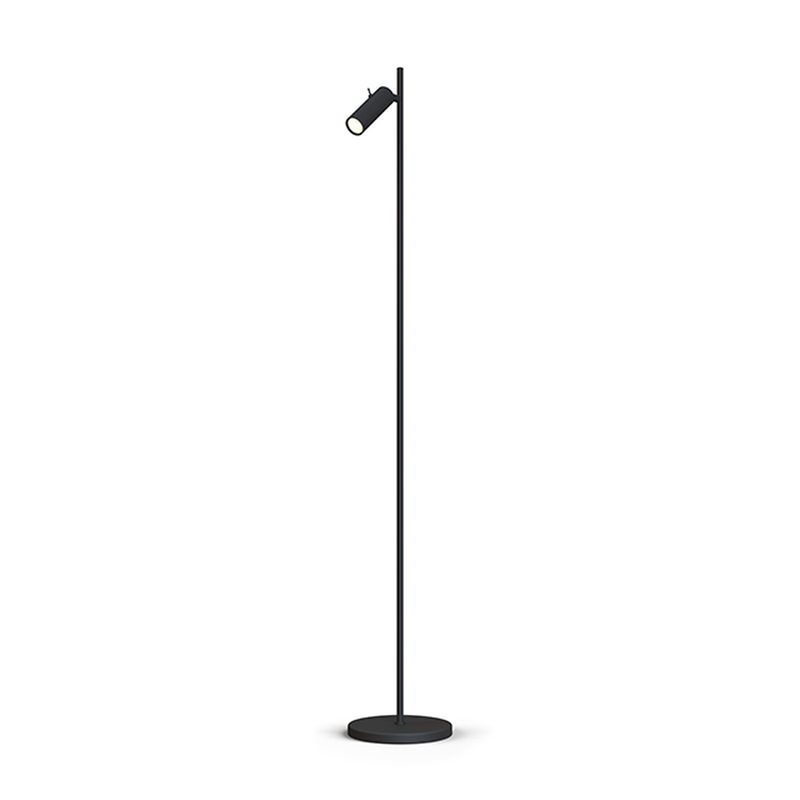 Cato slim gulvlampe enkel - Svart-Gulvlamper-Belid-3046232-Lightup.no