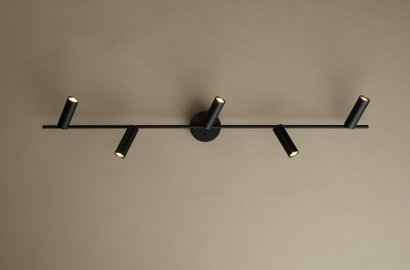 Cato slim skinne 5 spot - Svart-Taklamper-Belid-6899232-Lightup.no