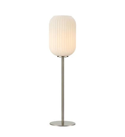 Cava bordlampe 55 cm - Stål/Opal hvit-Bordlamper-Marksløjd-108561-Lightup.no