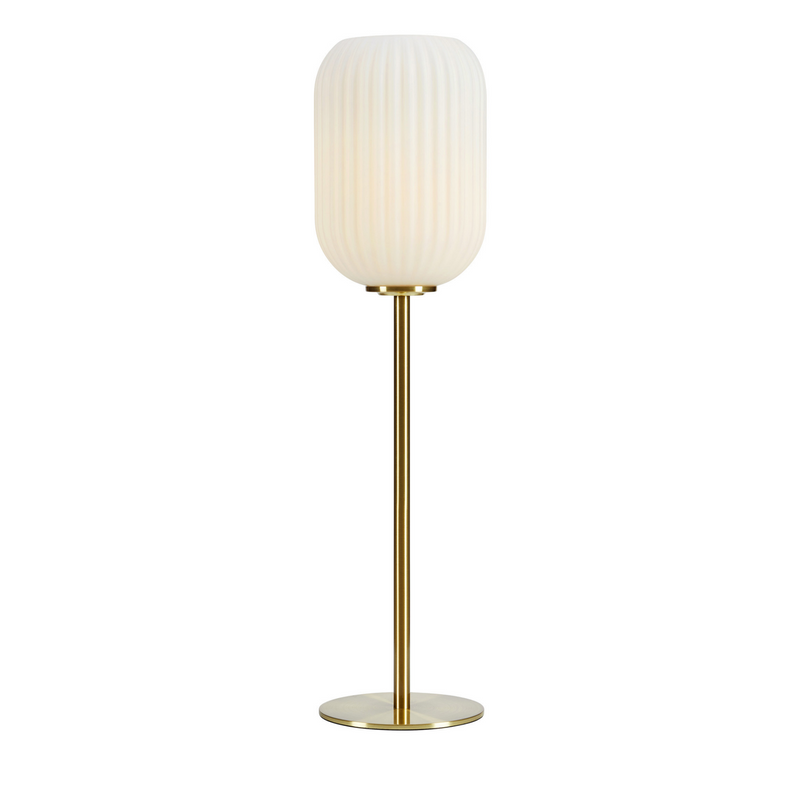 Cava bordlampe - Opalhvit/messing-Bordlamper-Marksløjd-108251-Lightup.no