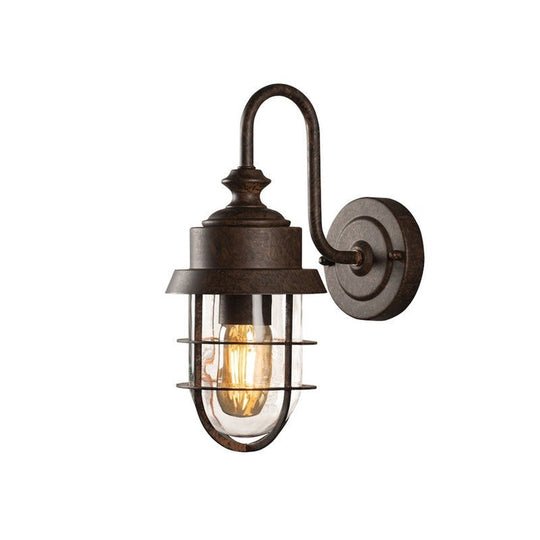 Cerignola vegglampe IP44 - Rustfarget-Utebelysning vegg klassisk-Konstsmide-Rust-7351-970-Lightup.no